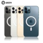 قاب ضد ضربه مگسیف دار شفاف گرین Green anti shock Magnetic Case 14 14Pro 14Max 14ProMax