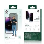 محافظ صفحه نمایش استیو پرایوسی سری 15 گرین Green 9H Steve Privacy Glass 15 15pro 15plus 15promax